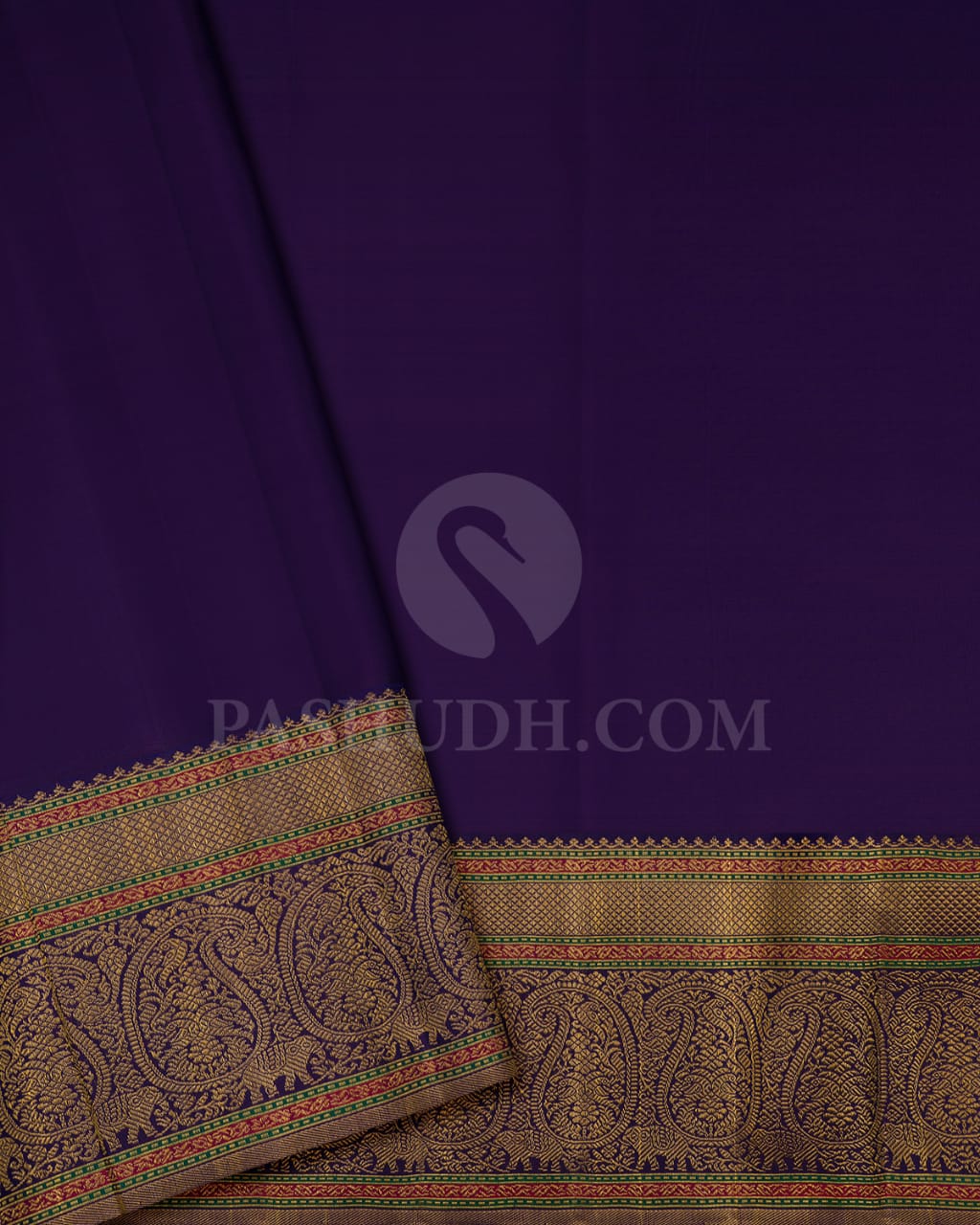 Anandha Blue & Violet  Bridal Kanjivaram Silk Saree-S1071(E)