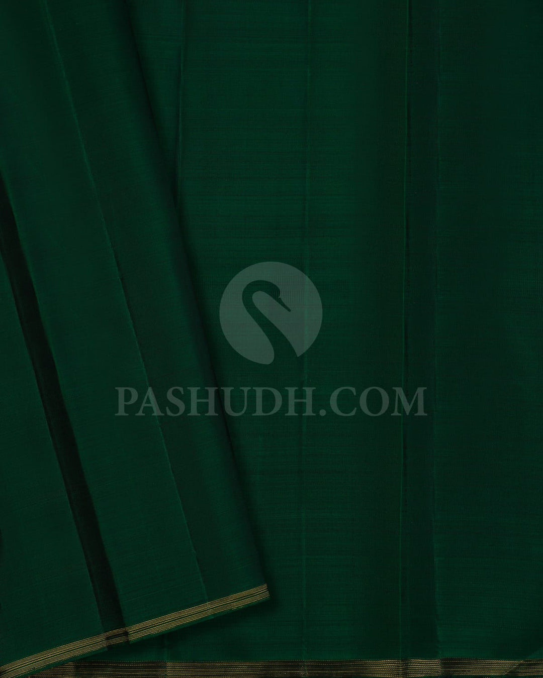 Deep Maroon And Bottle Green Pure Kanjivaram Silk Saree-SP107