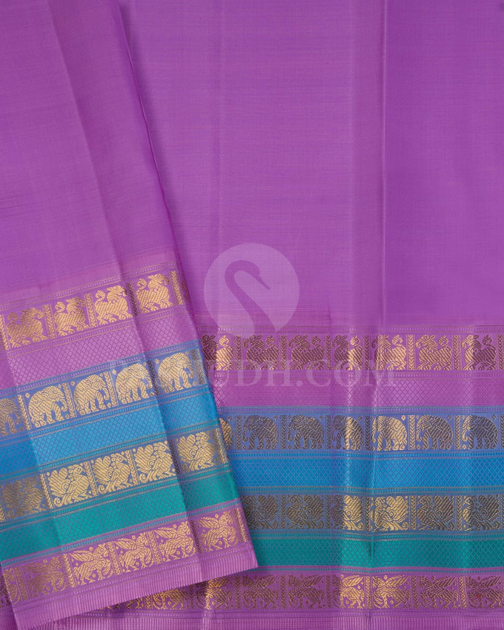 Mango Yellow With Lavishing Lavender Pure Kanjivaram Silk Saree-SP131