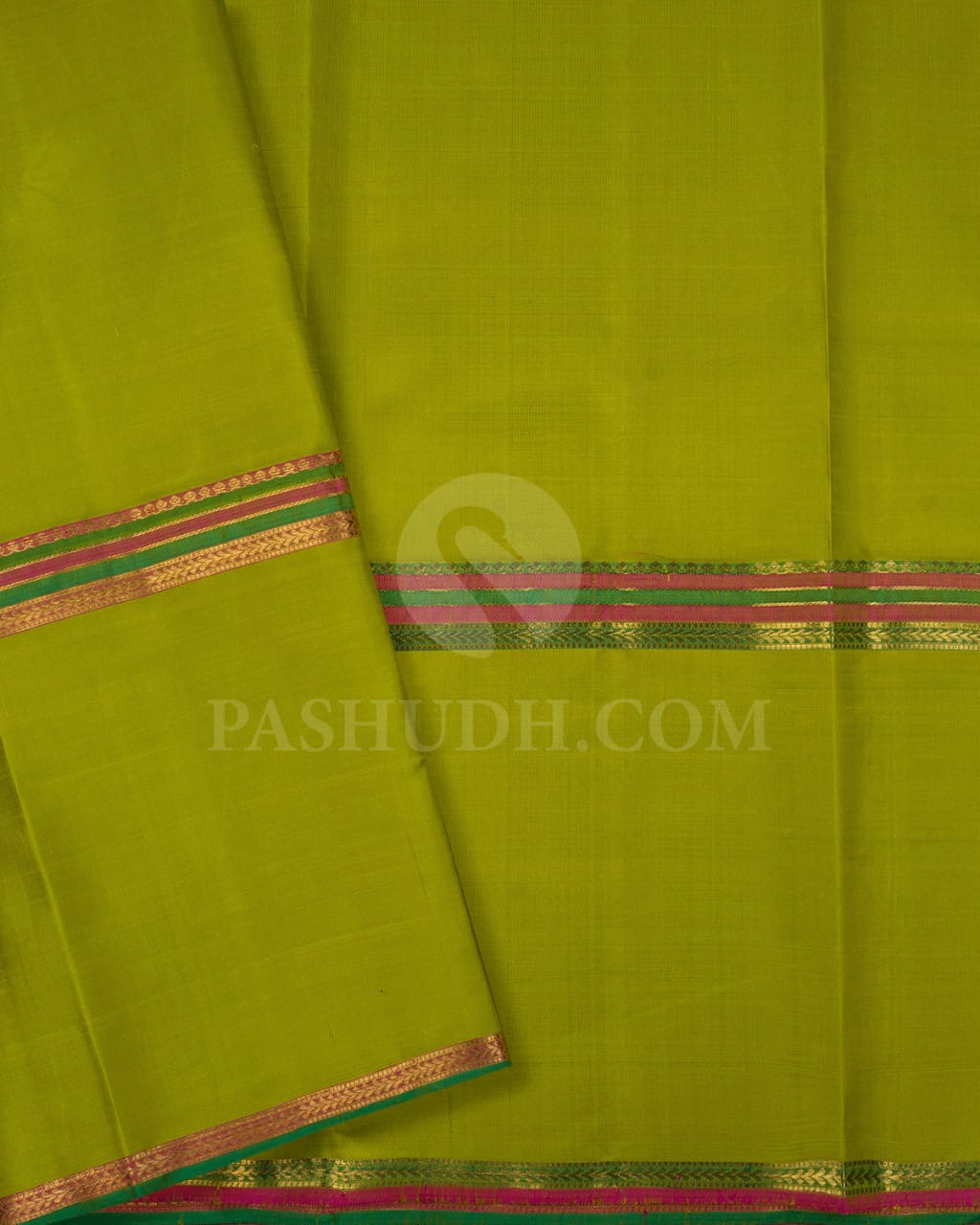 Olive Green Traditional Pure Kanjivaram Silk Saree-SP130