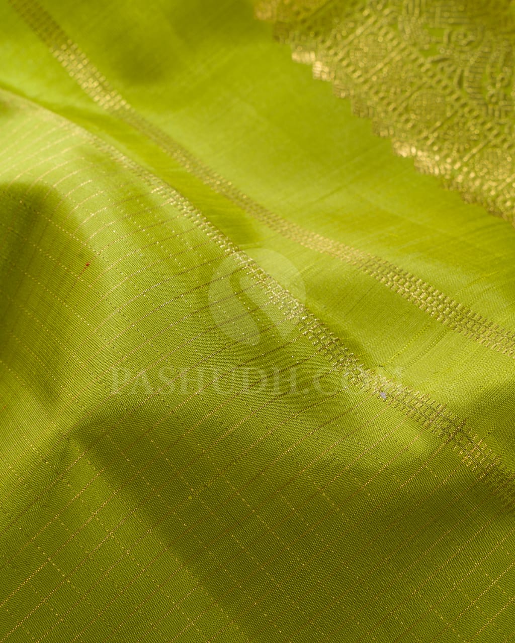 Olive Green Traditional Pure Kanjivaram Silk Saree-SP130