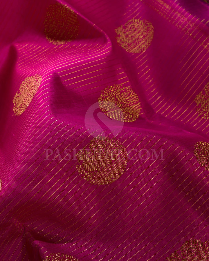 Pink And Magenta Pure Kanjivaram Silk Saree-SP91