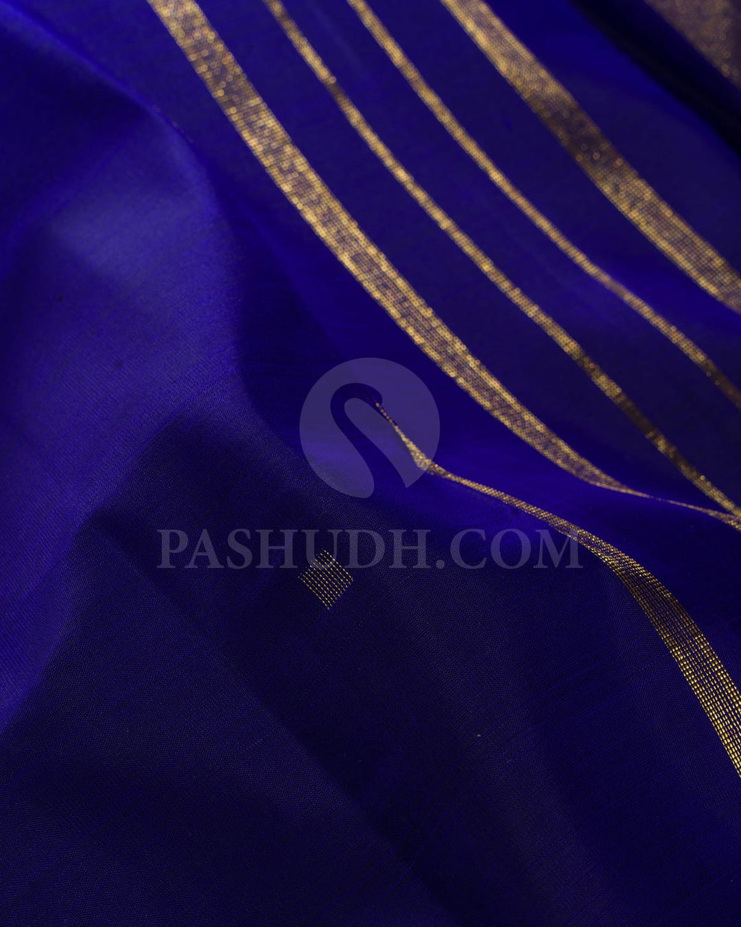 Deep Navy Blue Kanjivaram Silk Saree-S1460(A)