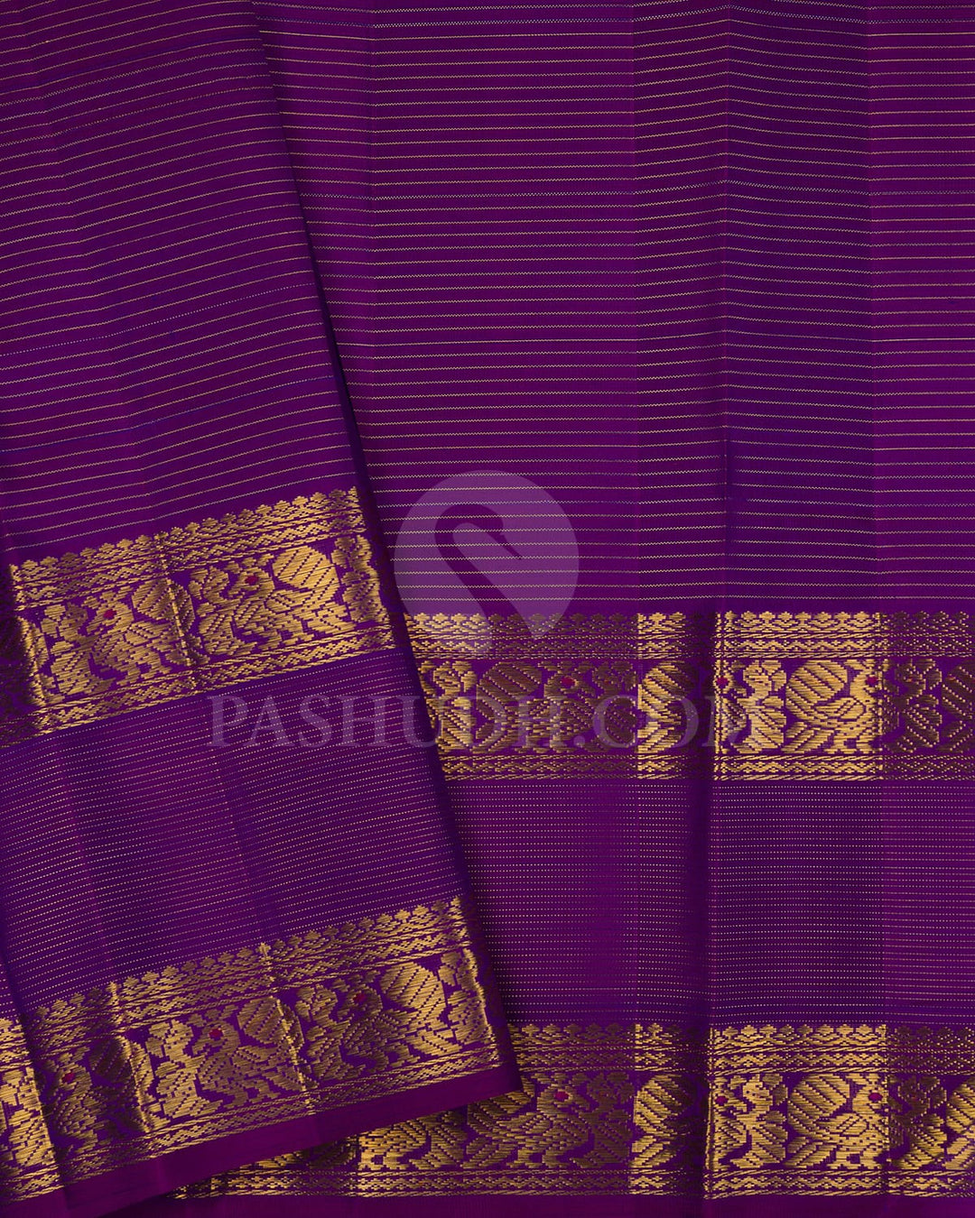 Violet And Dual Shaded Pink Pure Kanjivaram Silk Saree-SP89