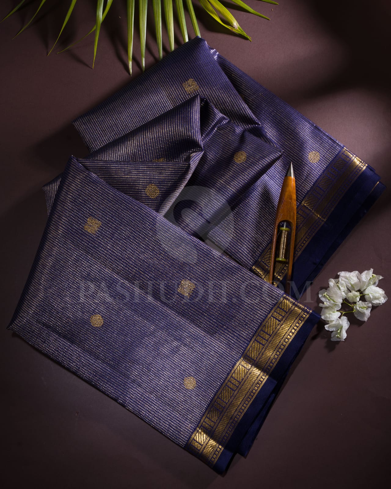 Royal Blue Kanjivaram Silk Saree-S1453(A)