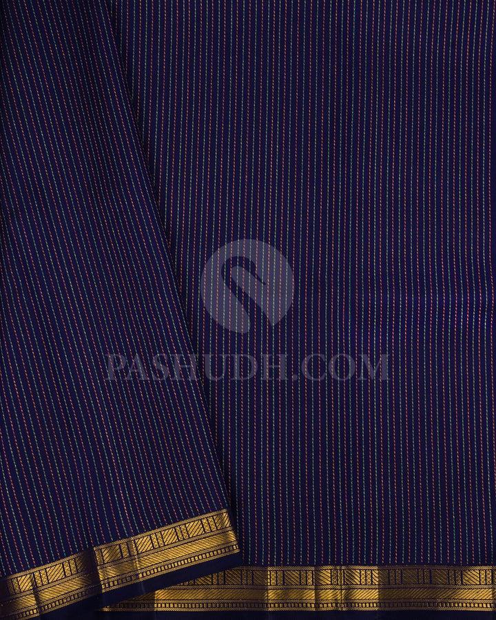 Royal Blue Kanjivaram Silk Saree-S1453(A)
