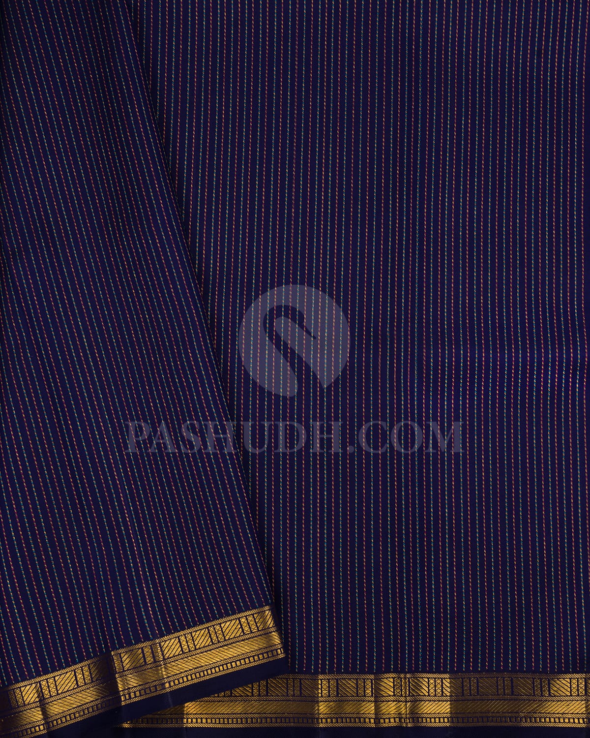 Royal Blue Kanjivaram Silk Saree-S1453(A)