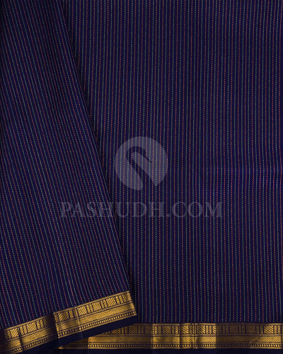 Royal Blue Kanjivaram Silk Saree-S1453(A)