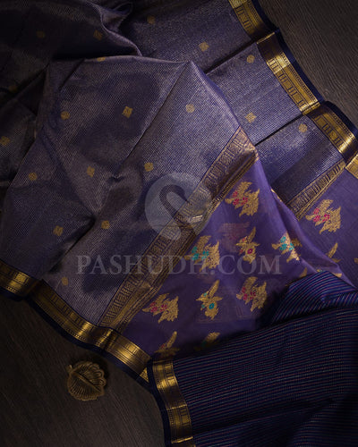 Royal Blue Kanjivaram Silk Saree-S1453(A)