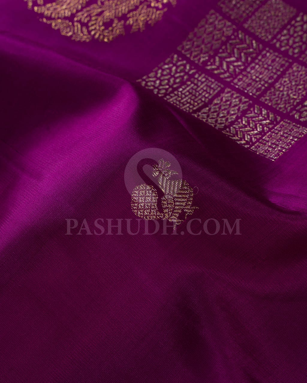 Dark Purple Kanjivaram Silk Saree-S1461(A)