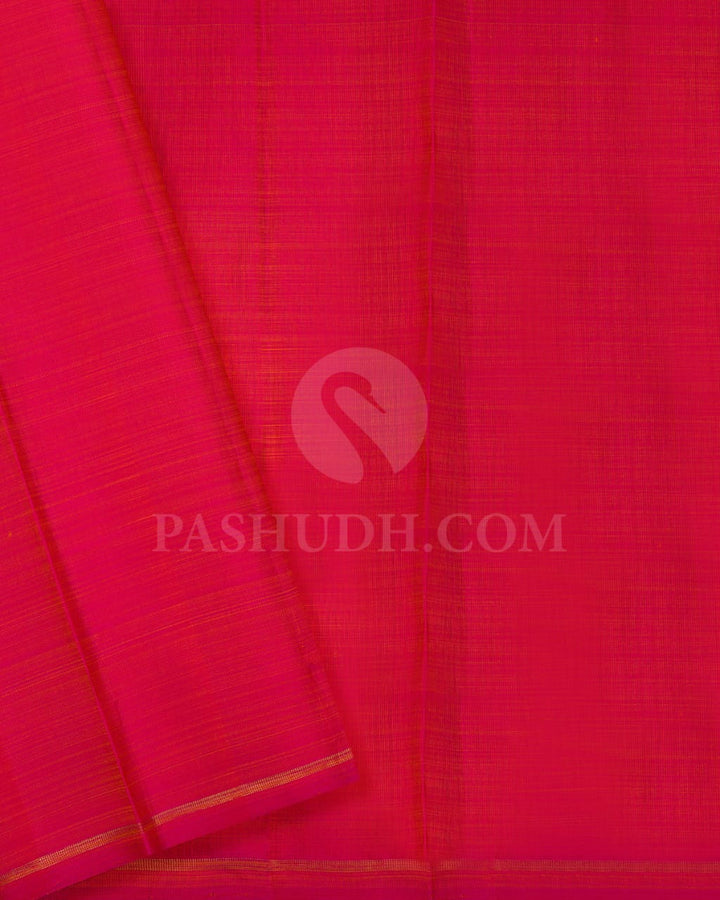 Rani Pink And Blush Pink Pure Kanjivaram Silk Saree-SP117