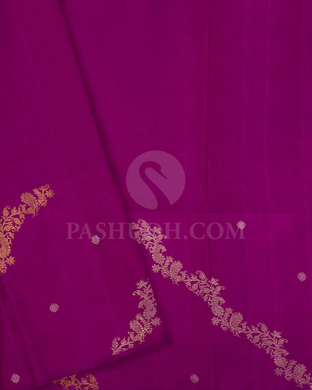 Turquoise Blue And Magenta Pure Kanjivaram Silk Saree-S1412(C)