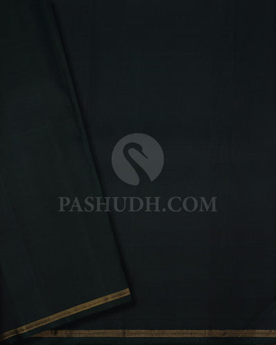 Mulberry Pink With Bottle Green Pure Kanjivaram Silk Saree-SP121
