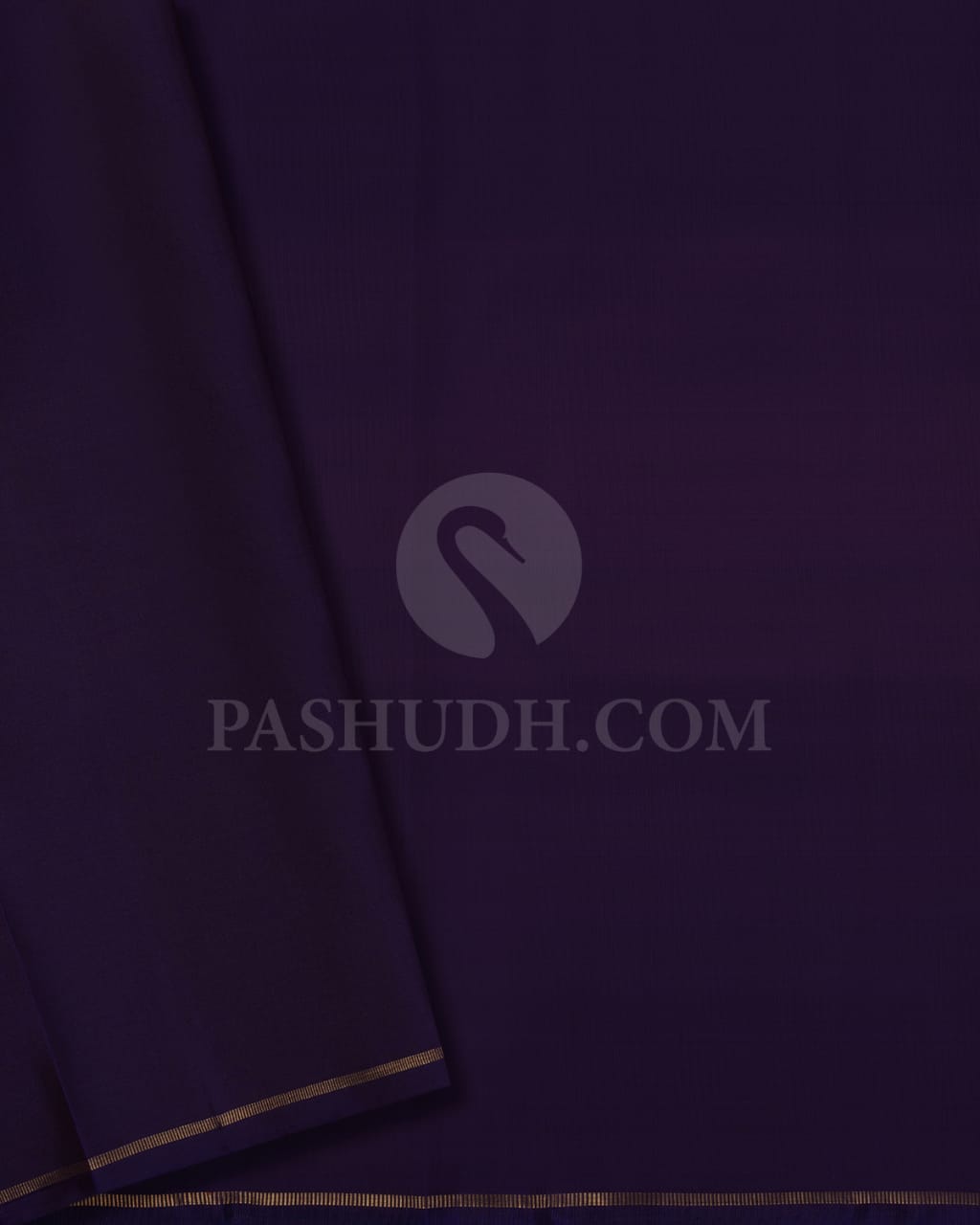 Royal Purple And Navy Blue Pure Kanjivaram Silk Saree-SP118