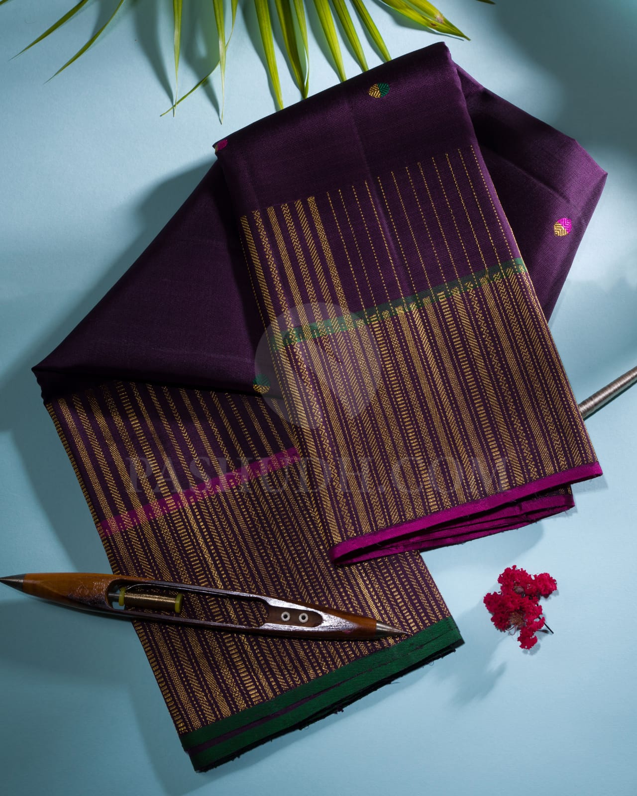 Royal Purple And Magenta Kanjivaram Silk Saree-S1464(A)