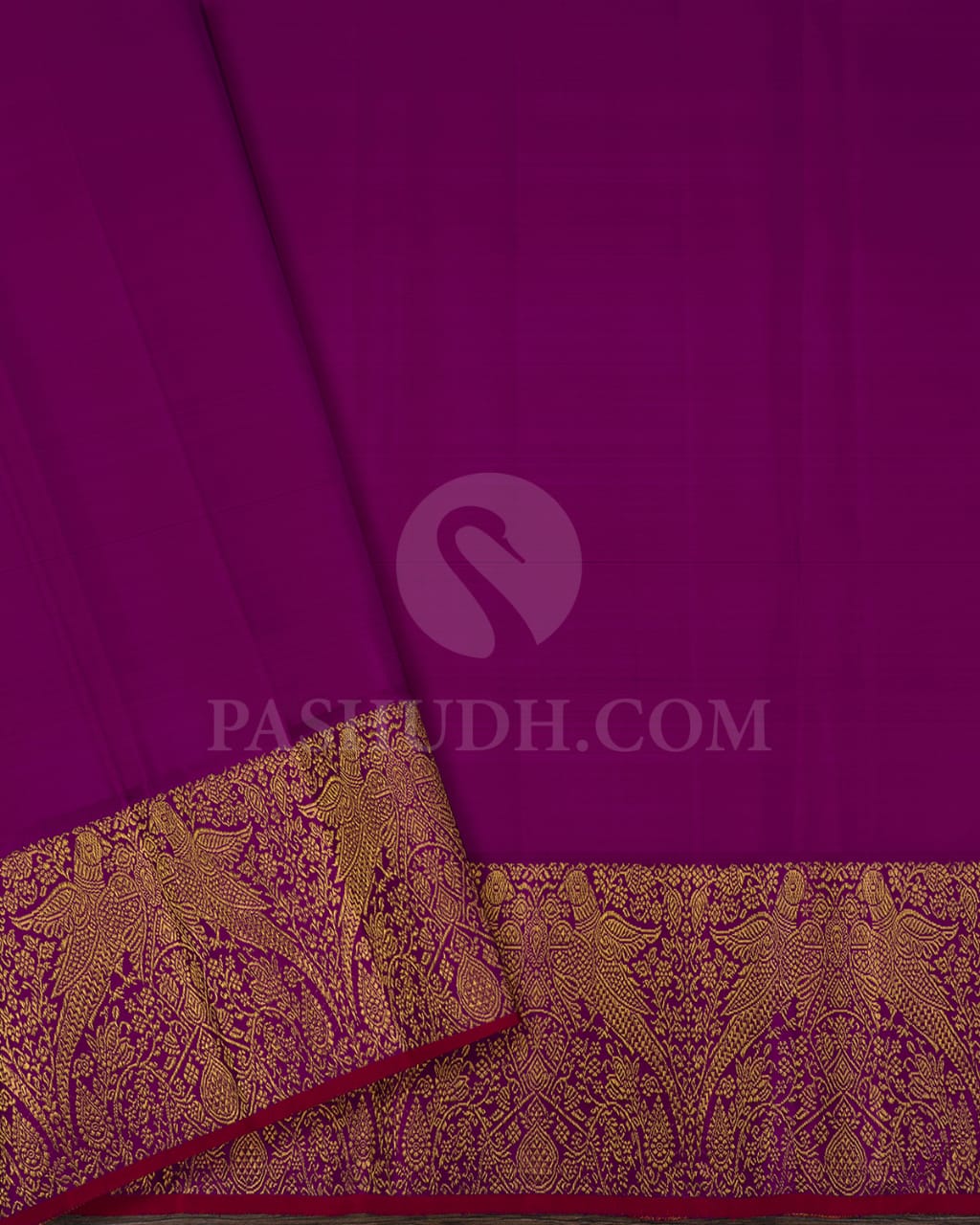 Tiffany Blue And Purple Pure Kanjivaram Silk Saree-P182(A)
