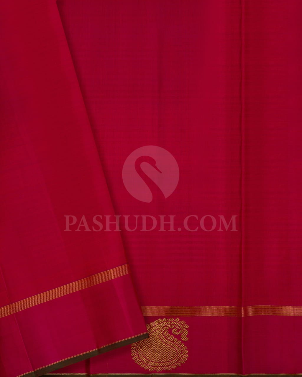 Rani Pink And Mustard Yellow Pure Kanjivaram Silk Saree-SP110