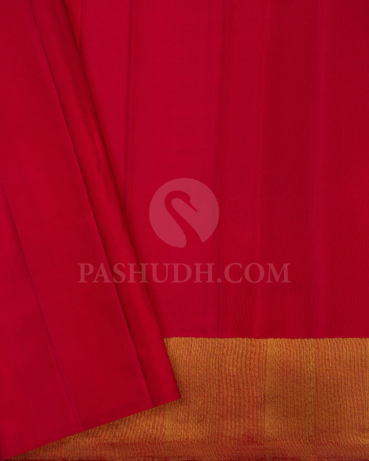 Sapphire Blue Kanjivaram Silk Saree-S1425(D)