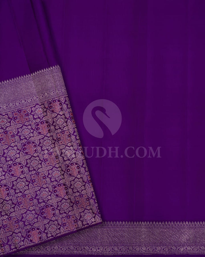 Violet Kanjivaram Silk Saree-S1191(D)