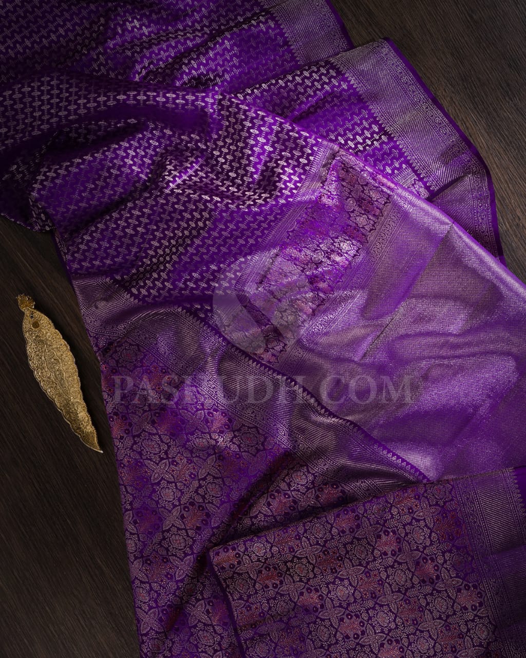 Violet Kanjivaram Silk Saree-S1191(D)