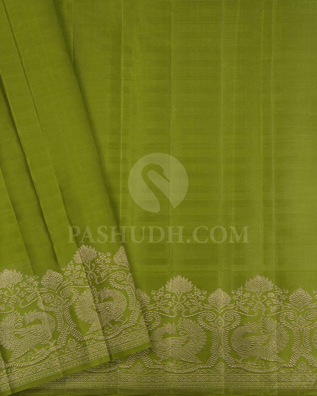 Sky Blue And Pear Green Kanjivaram Silk Saree-S1469(A)
