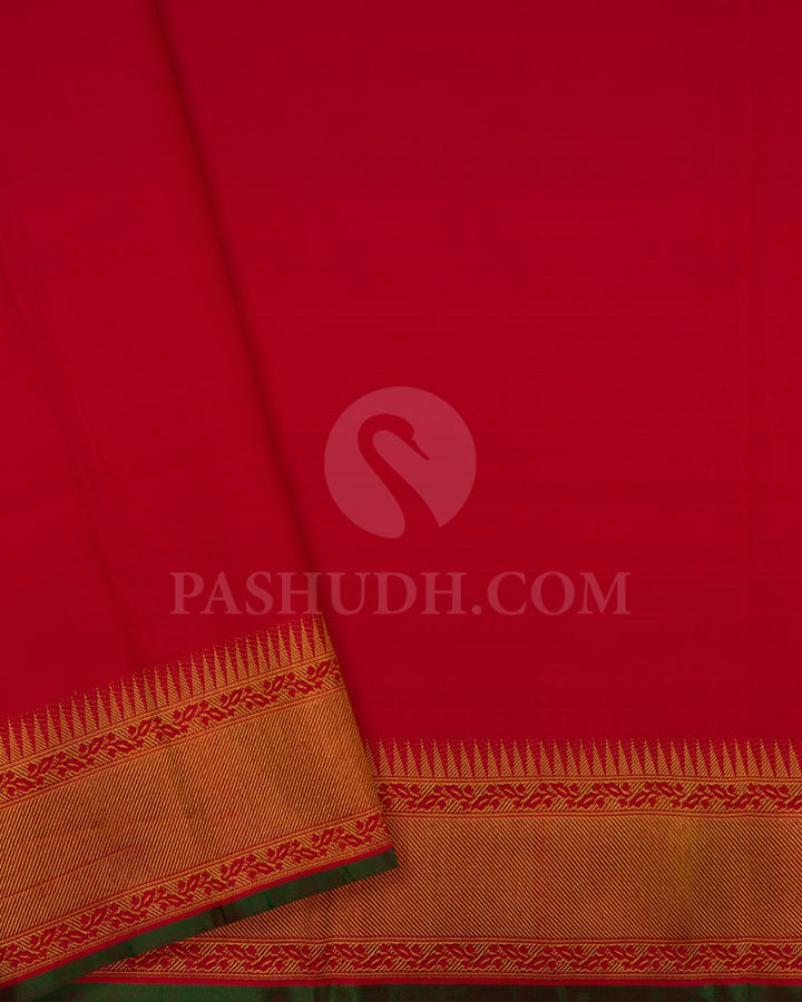 Red Bridal Kanjivaram Silk Saree-S1472(A)