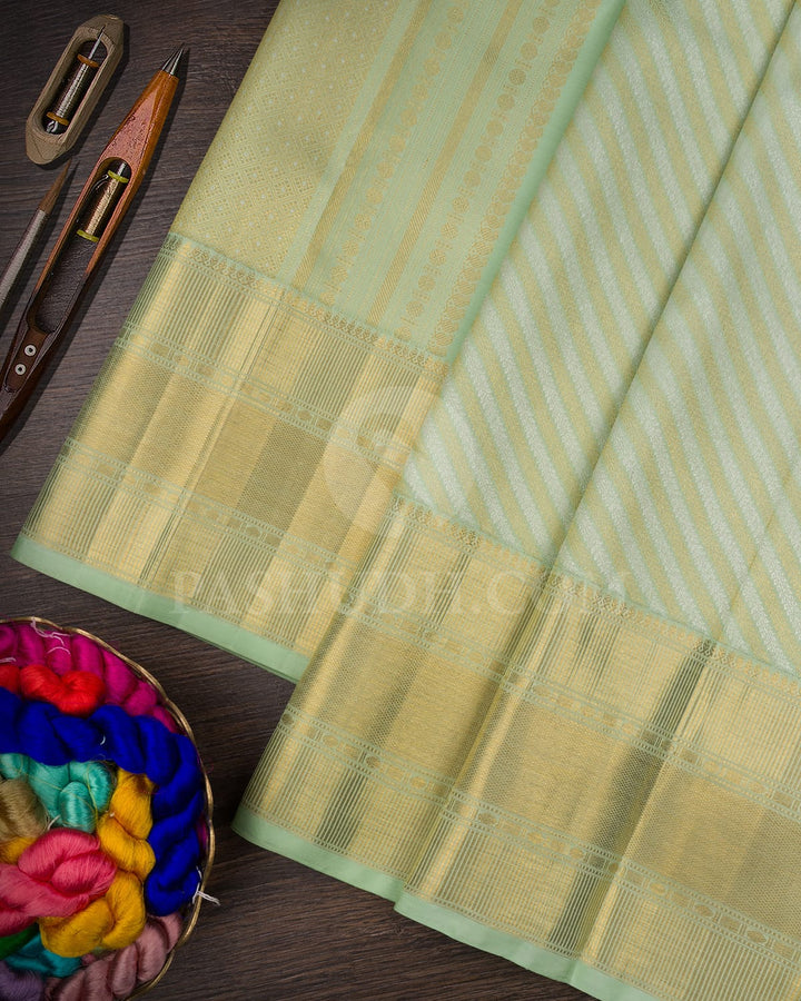 Pista Green Bridal Kanjivaram Silk Saree-SP100