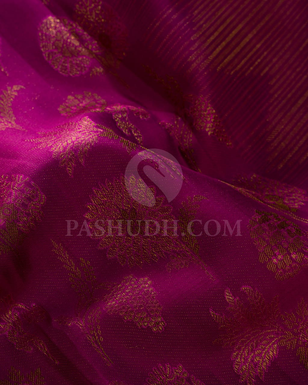 Mulberry Pink Kanjivaram Silk Saree-D636(A)