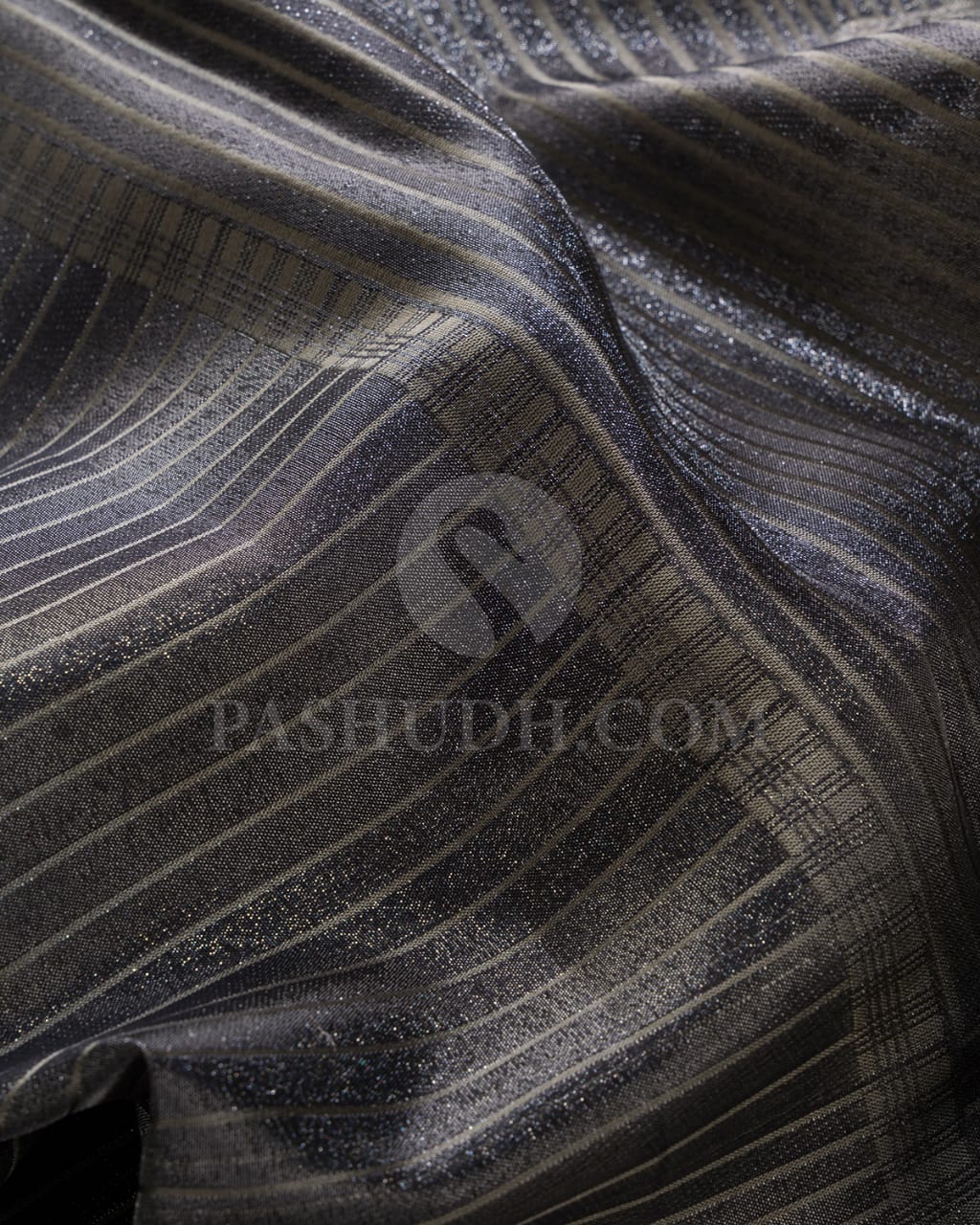 Black And Ivory Kanjivaram Silk Saree-DJ374(A)