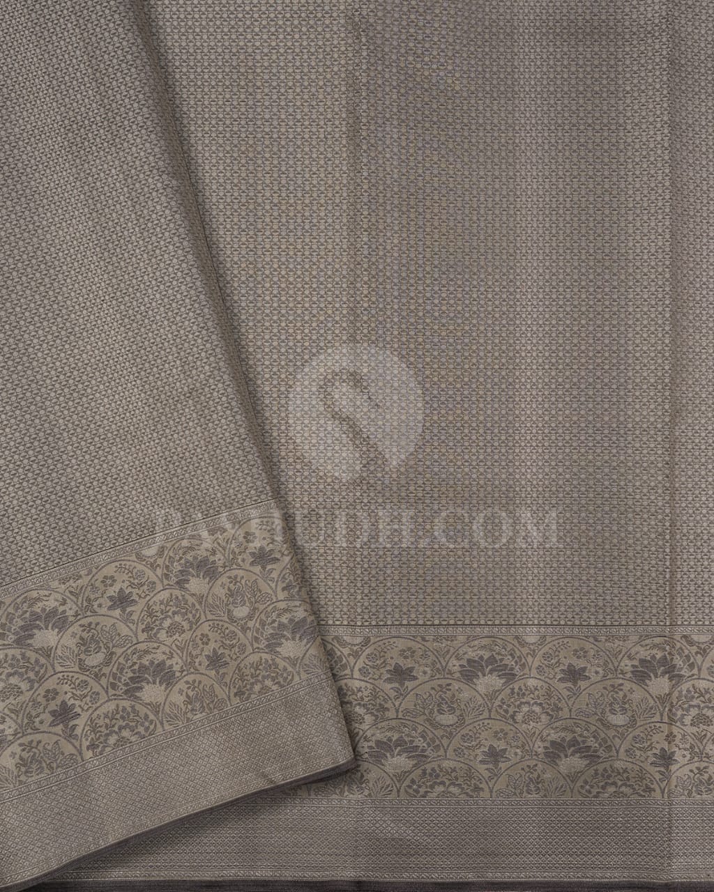 Cream Kanjivaram Silk Saree-D630(B)