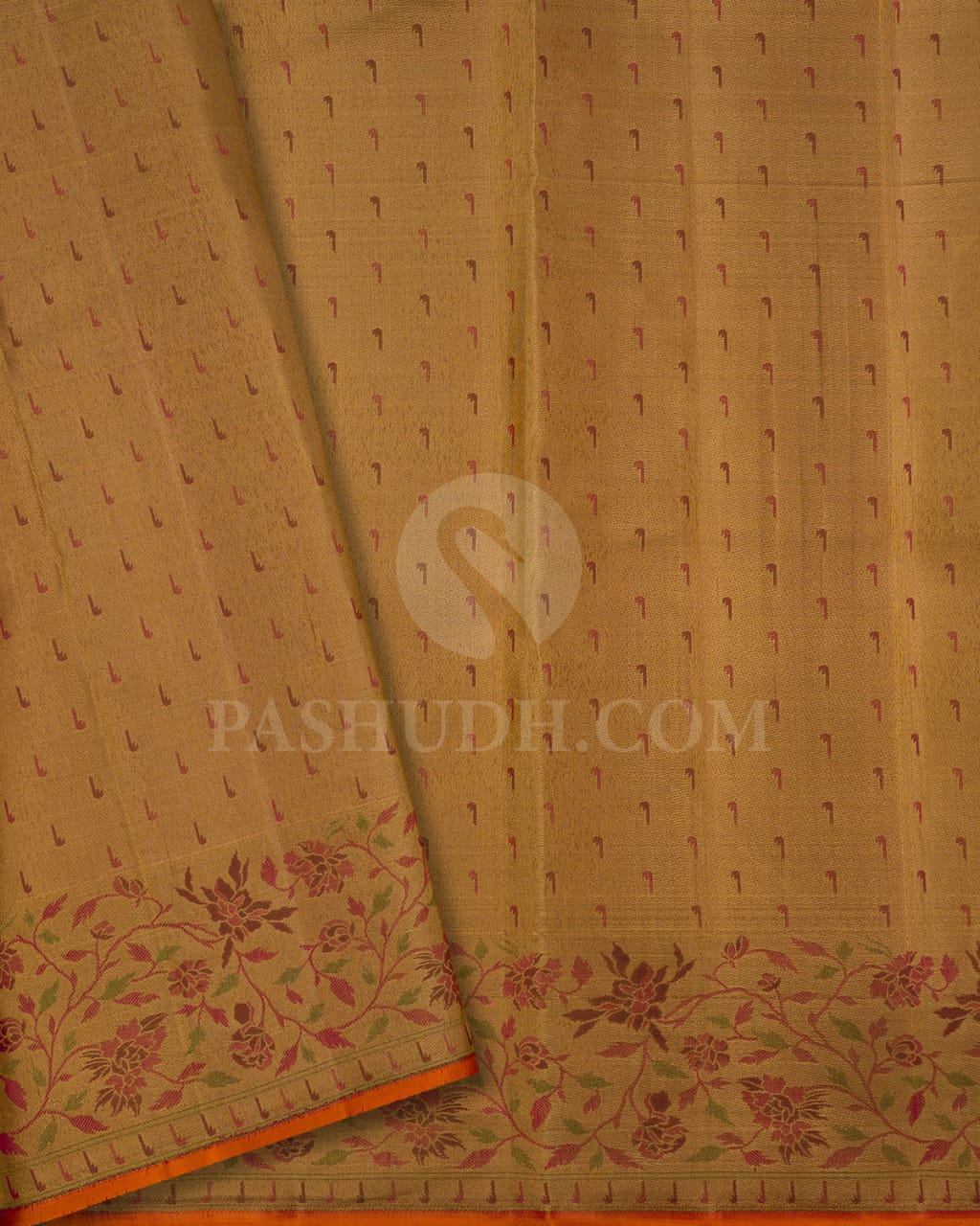 Rani Pink And Golden Yellow Kanjivaram Silk Saree-DJ364(A)