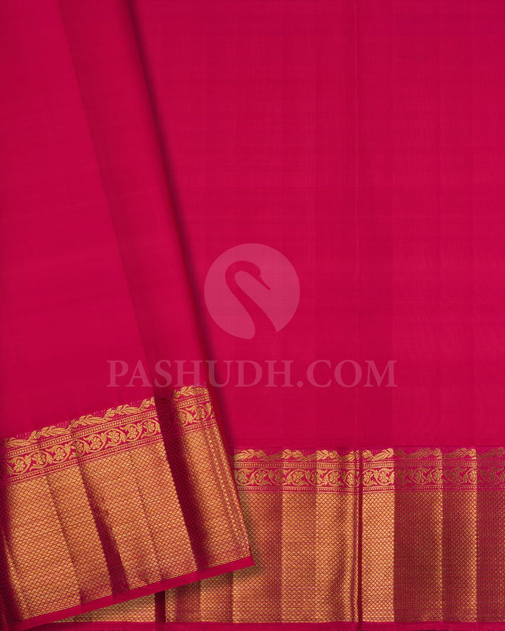 Magenta And Pink Kanjivaram Silk Saree-D621(E)