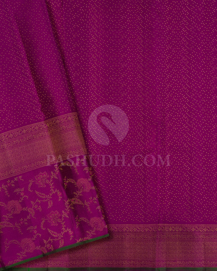 Red And Magenta  Kanjivaram Silk Saree-DJ370(A)