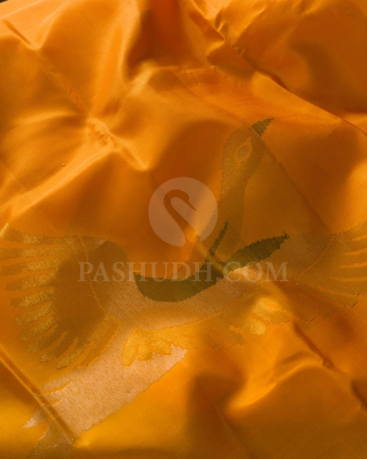 Orange And Red Kanjivaram Silk Saree-S1425(E)