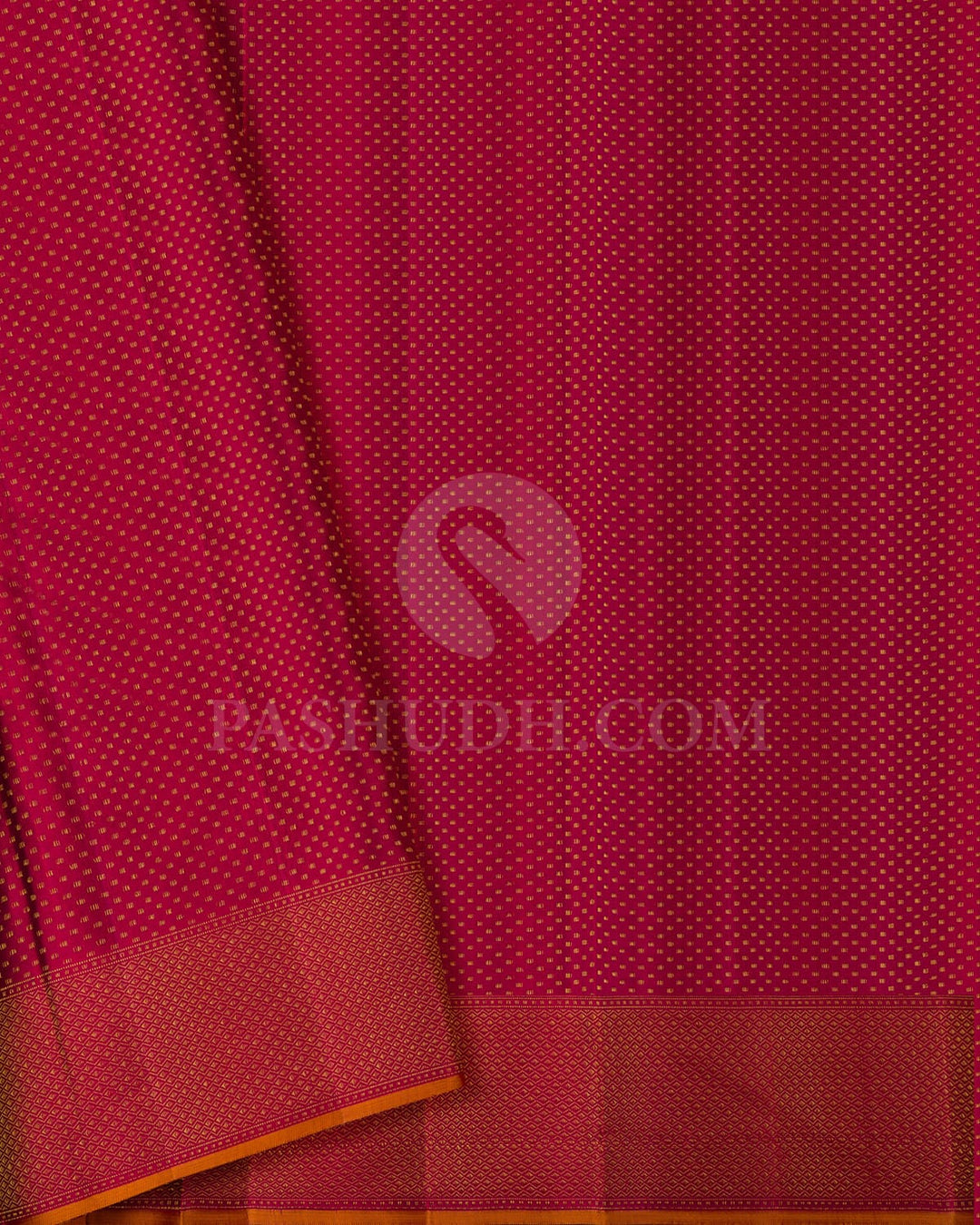 Raspberry Pink Kanjivaram Silk Saree-DJ355(H)