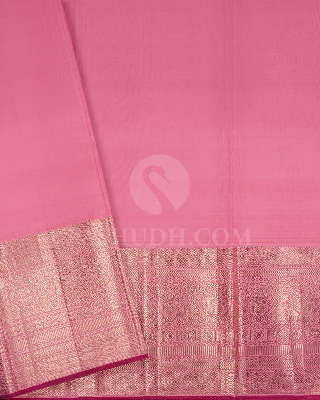 Purple And Baby Pink Kanjivaram Silk Saree-S1479(A)
