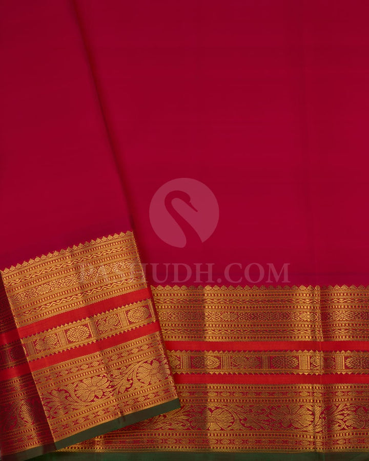 Dual Shaded Blue Pure Zari Korvai Kanjivaram Silk Saree-SP146