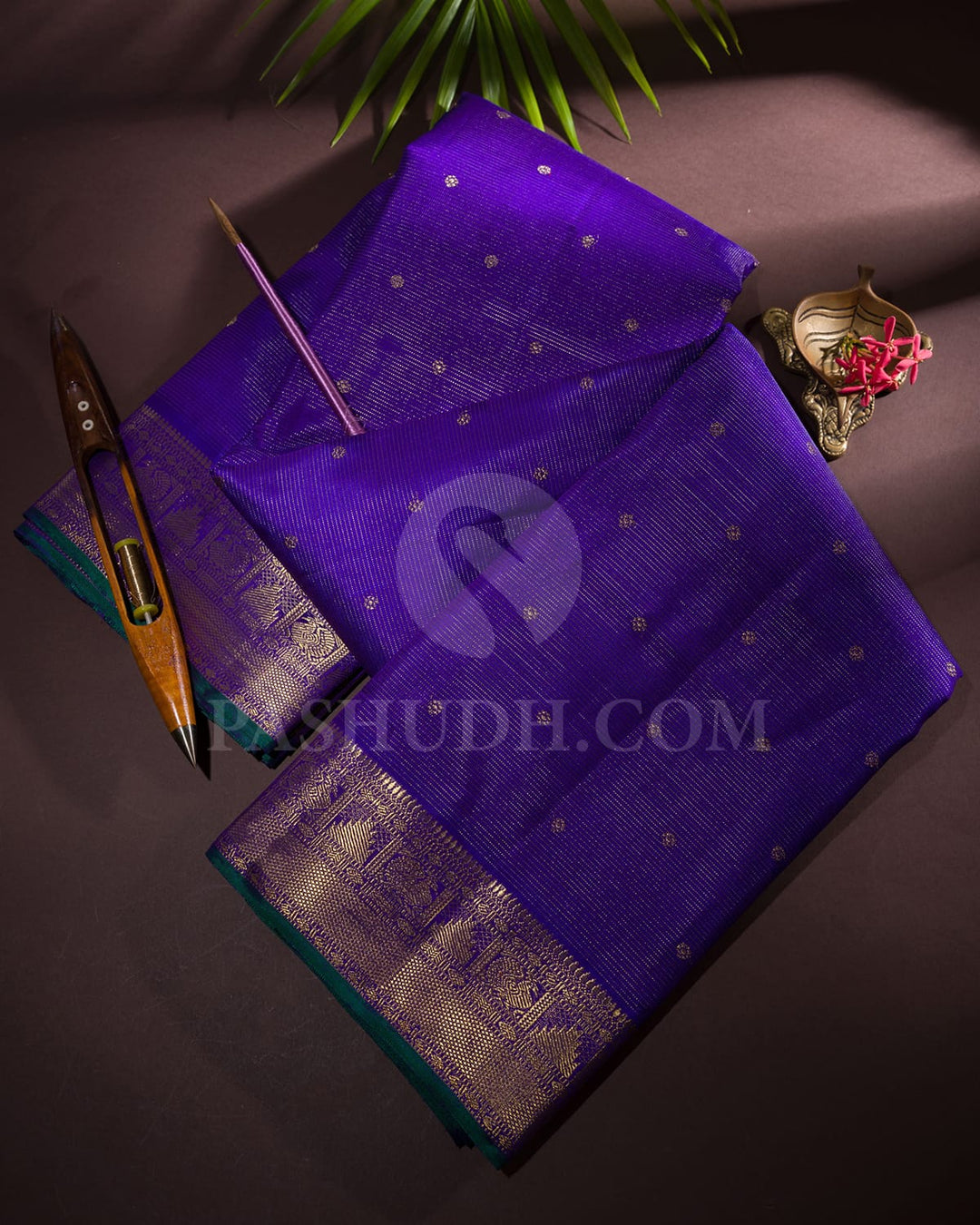 Royal Blue Pure Zari Kanjivaram Silk Saree-SP180