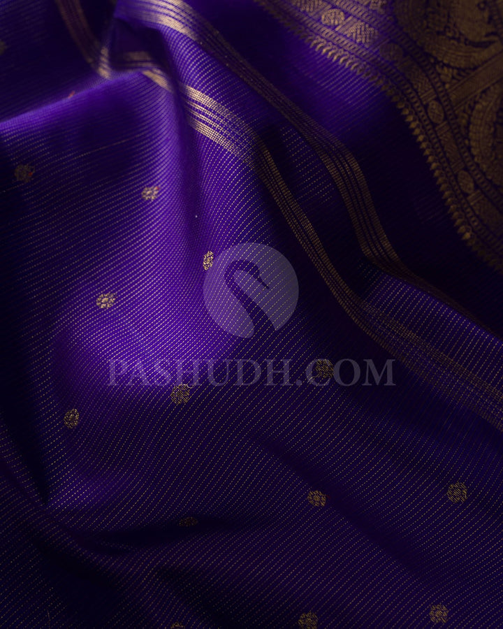Royal Blue Pure Zari Kanjivaram Silk Saree-SP180