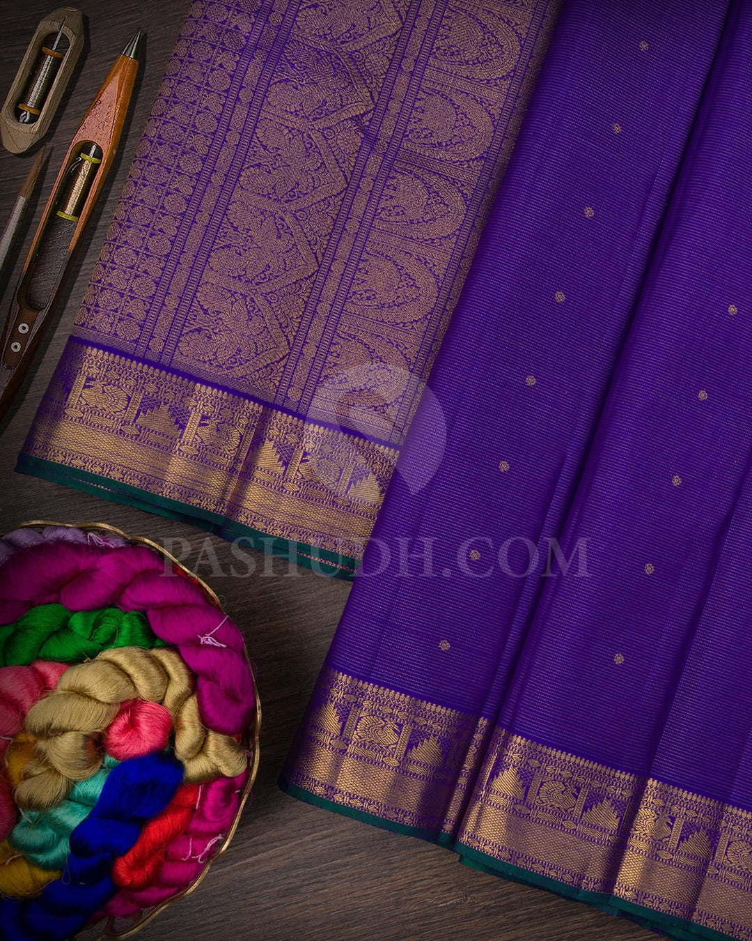 Royal Blue Pure Zari Kanjivaram Silk Saree-SP180