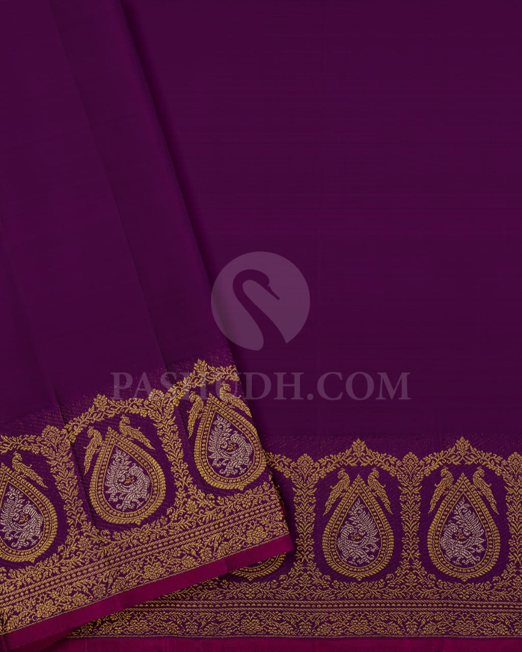 Lilac And Purple Kanjivaram Silk Saree-S1486(A)