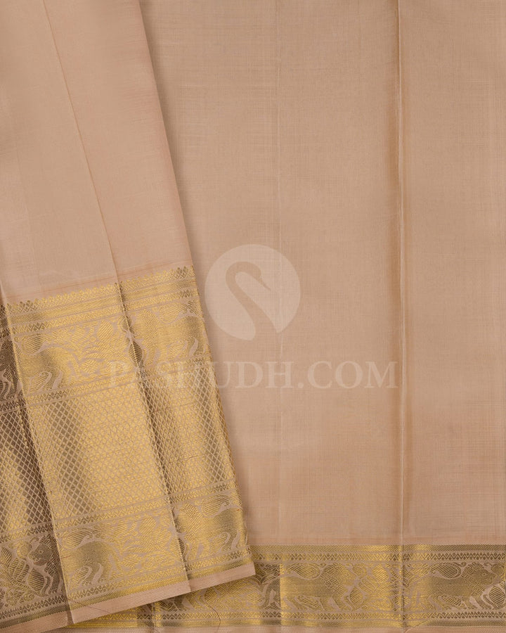 Red And Half White Kanjivaram Silk Saree-SP188