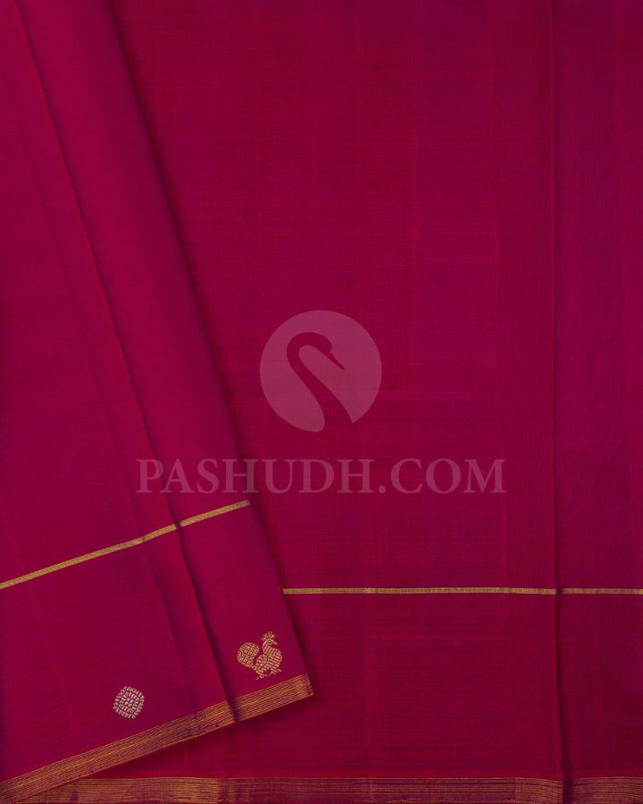 Rani Pink Kanjivaram Silk Saree-S1461(B)