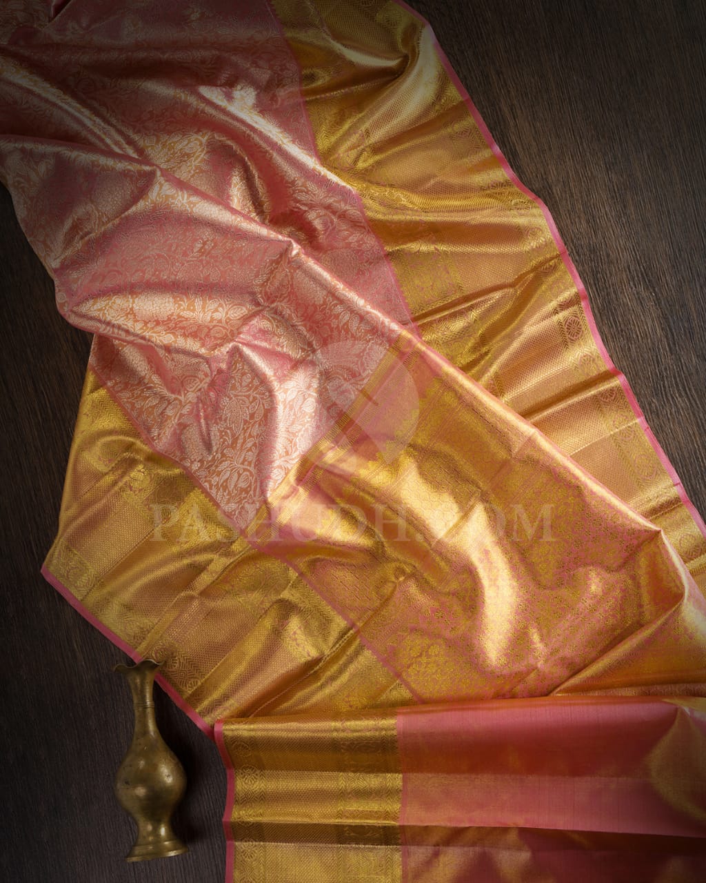 Baby Pink Bridal Tissue Kanjivaram Silk Saree-SP152