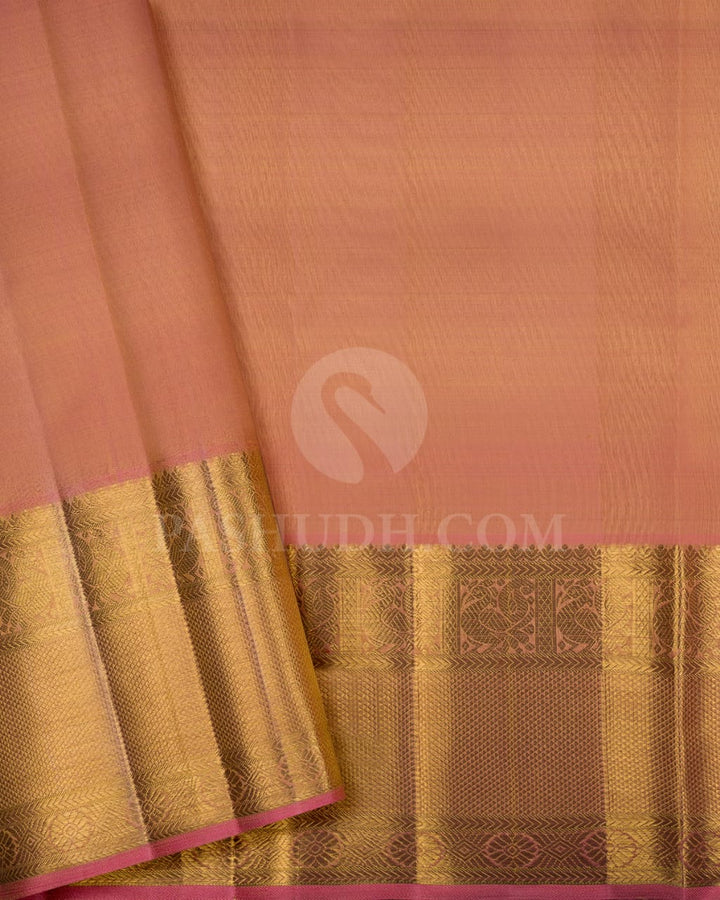 Baby Pink Bridal Tissue Kanjivaram Silk Saree-SP152