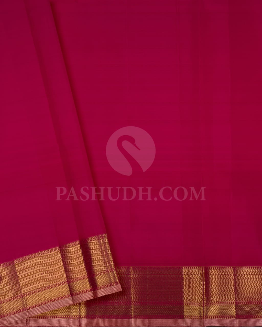 Dark Fuchsia Kanjivaram Silk Saree-S1488(A)