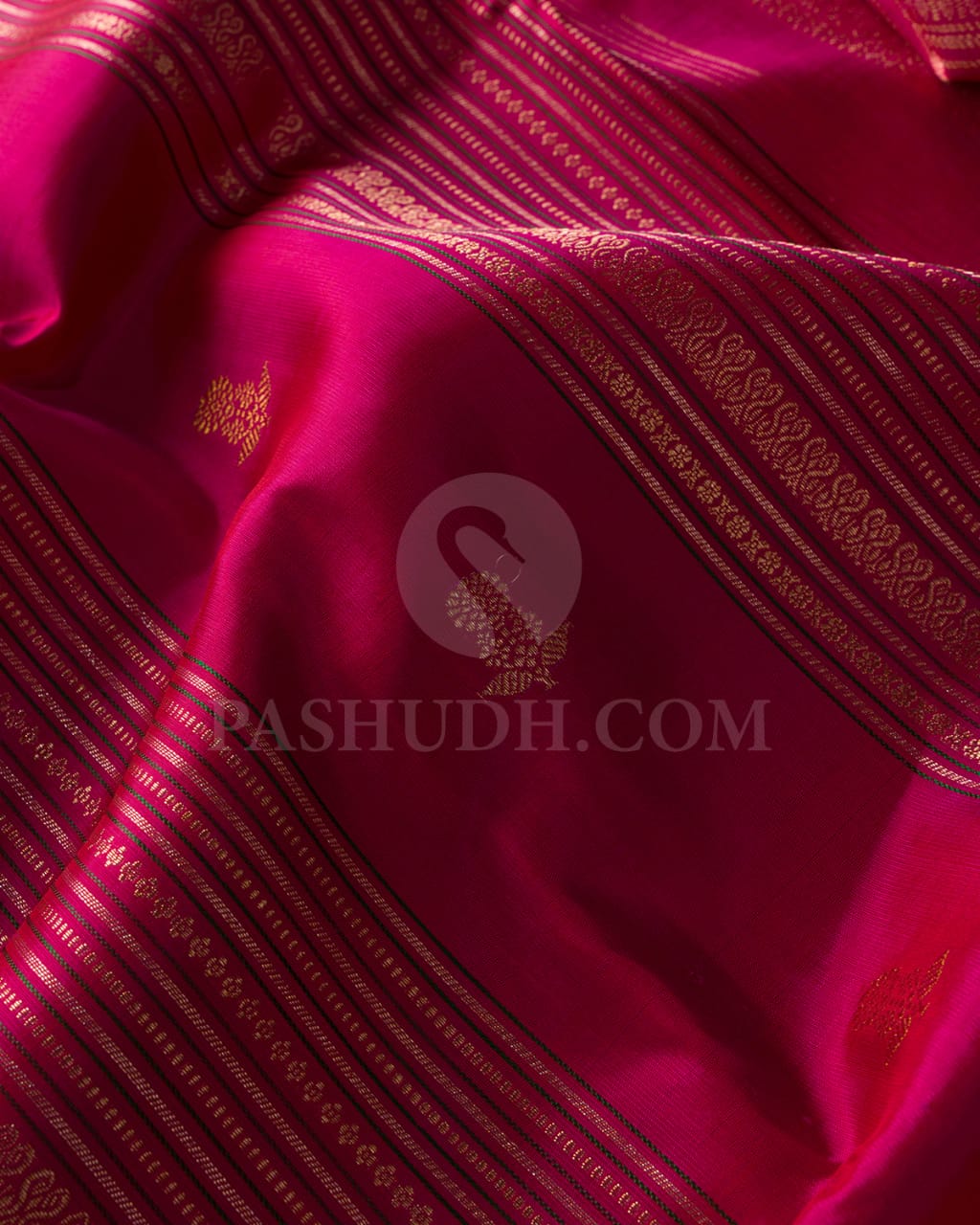 Rani Pink And Maroon Kanjivaram Silk Saree-S1482(A)