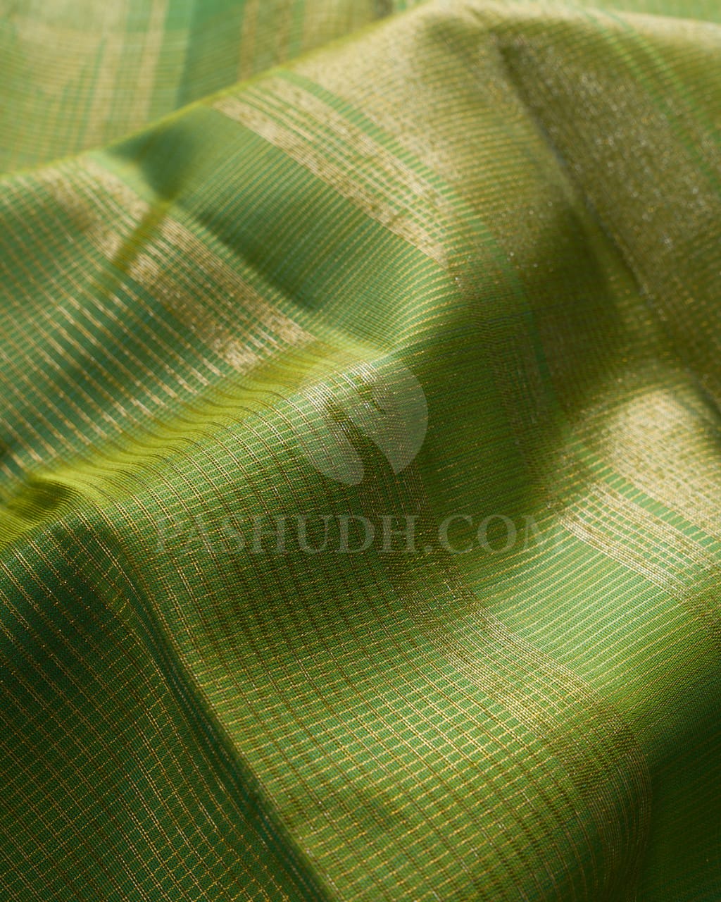 Parrot Green Vairaoosi  Kanjivaram Silk Saree-S1053(E)