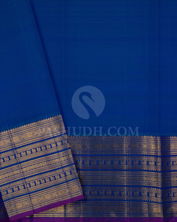 Dark Red Pure Zari Kanjivaram Silk Saree-SP145