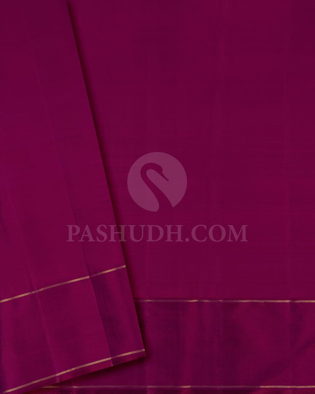 Cyan And Deep Purple Kanjivaram Silk Saree-S1502(A)